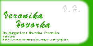 veronika hovorka business card